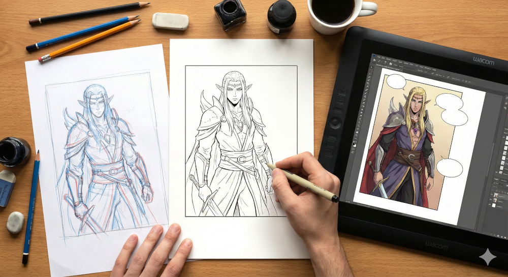 Proses Pembuatan Manhwa: dari Ide Hingga Terbitan